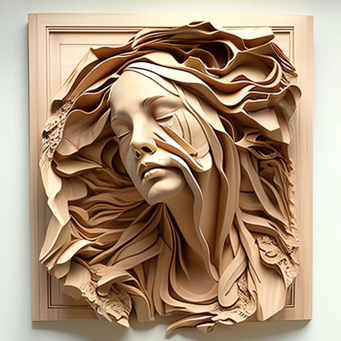 3D модель Синтия Вествуд, американская художница. (STL)